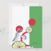 海鮮招待会の招待状 招待状 (裏面)