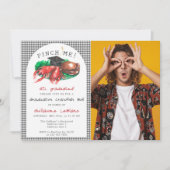 海鮮魚が煮沸せたつまみ!卒業おもしろい 招待状 (正面)