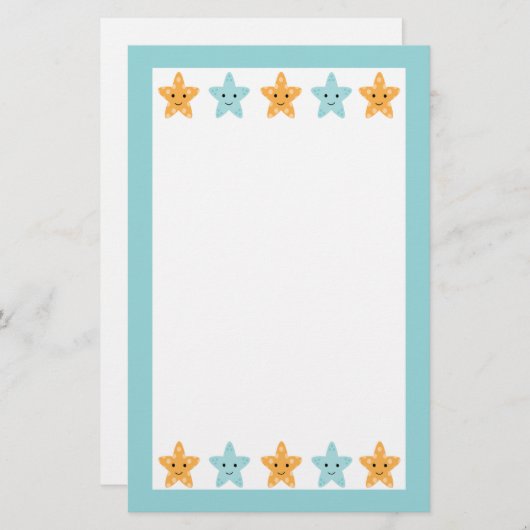 海鮮魚の文房具紙で可愛いおもしろい 便箋 (正面/裏面)