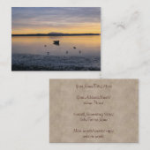 海鳥およびボート 名刺 (正面/裏面)