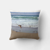 海鳥と波綿枕 クッション (裏面)