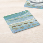 『海鳥の日』 スクエアペーパーコースター (アングル)