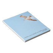 海鳥の飛翔し過ぎ高い青飛んでいるい ノートパッド (アングル)