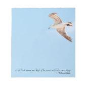 海鳥の飛翔し過ぎ高い青飛んでいるい ノートパッド (正面)