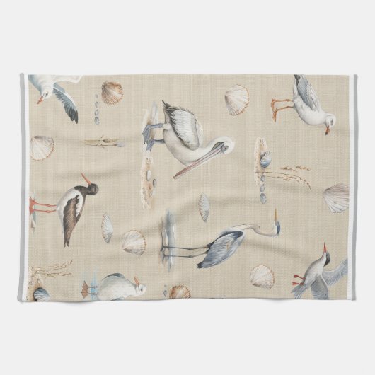 海鳥 キッチンタオル (横)