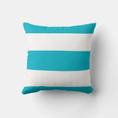 海鳥。青い枕の上に白 クッション (裏面)