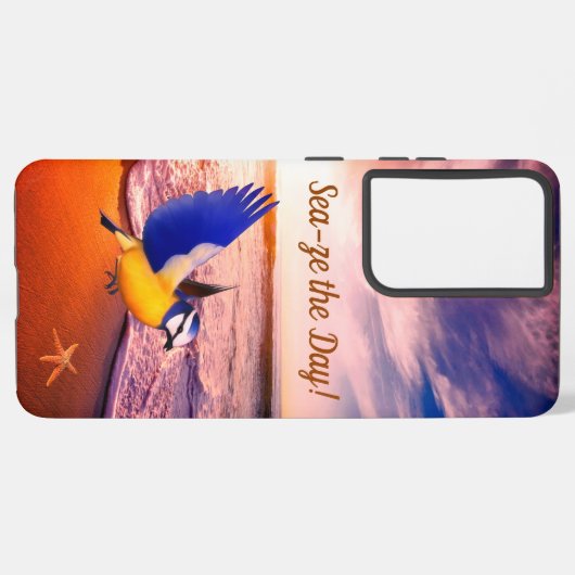 海鳥 SAMSUNG GALAXYケース (左側面)