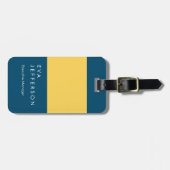海黄エレガントユニークモダン ラゲッジタグ (正面横)