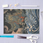海龍,国芳,海龍,国芳,浮世絵 薄葉紙 (クラフト)