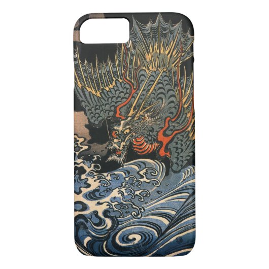 海龍,国芳，海龍，国芳，浮世絵 Case-Mate iPhoneケース (裏面)