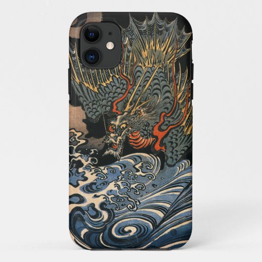 海龍,国芳，海龍，国芳，浮世絵 Case-Mate iPhoneケース (裏面)