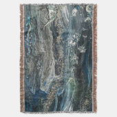 海20抽象芸術の海絵画灰色の夢 スローブランケット (正面縦)
