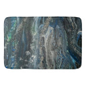 海20抽象芸術の海絵画灰色の夢 バスマット (正面)