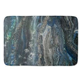 海20抽象芸術の海絵画灰色の夢 バスマット