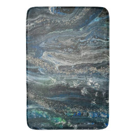 海20抽象芸術の海絵画灰色の夢 バスマット