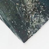 海20抽象芸術の海絵画灰色の夢 フリースブランケット (角)