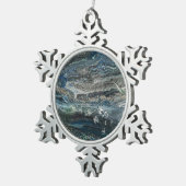 海20抽象芸術の陶芸の夢 スノーフレークピューターオーナメント (右)