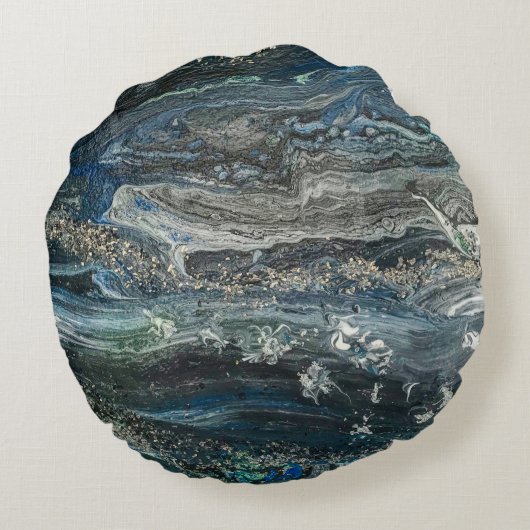 海20抽象芸術の陶芸の夢 ラウンドクッション (裏面)