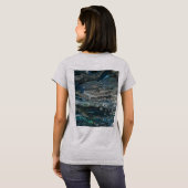 海20抽象芸術絵画のTシャツの夢 Tシャツ (裏面フル)