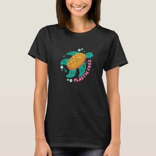 海3は惑星B亀救がない Tシャツ (正面)