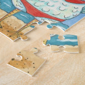 海、おもしろいな漫画のパズルの鶏 ジグソーパズル (側面)