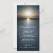 海|の悔やみや弔慰上の日曜日は感謝していしています サンキューカード (正面)