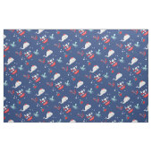 海|の男の子の生地の下 ファブリック (ファットクウォーター)