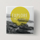 海|は世界の引用文を探検します 缶バッジ (正面)