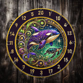 海-インスパイアOrca Dartboardウォールアクセント ダーツボード