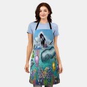 海 エプロン (着用した状態)