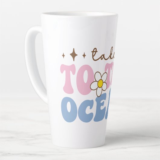 海 カフェラテマグ (左アングル)