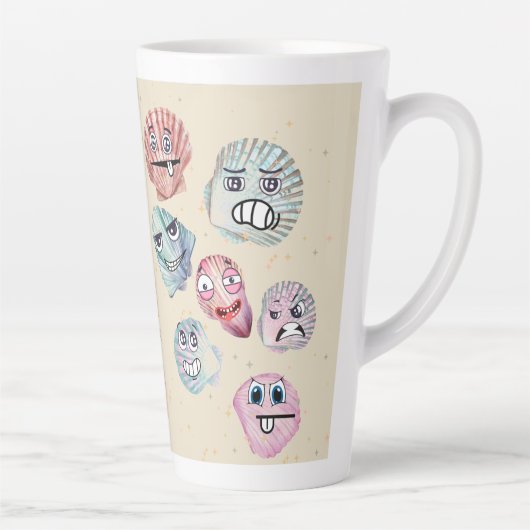 海 カフェラテマグ (右)