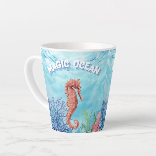 海 カフェラテマグ (左アングル)