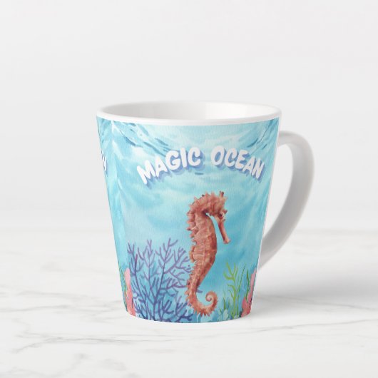 海 カフェラテマグ (右アングル)