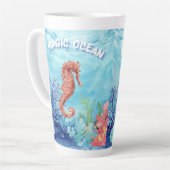 海 カフェラテマグ (左アングル)