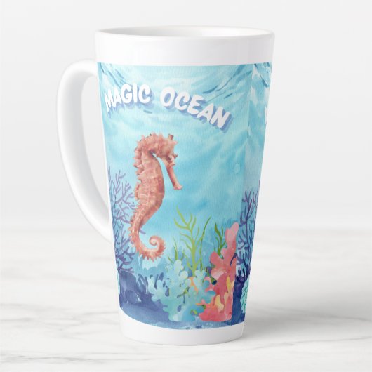 海 カフェラテマグ (左アングル)