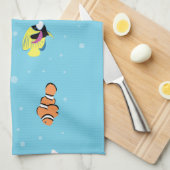 海 キッチンタオル (四つ折り)