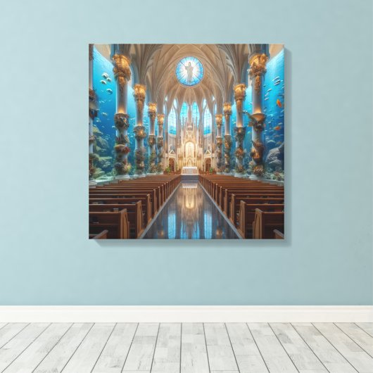 海 キャンバスプリント (インサイチュ (ウッドフロア))