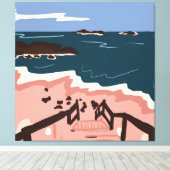 海 キャンバスプリント (インサイチュ (ウッドフロア))