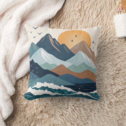 海 クッション (ブランケット)