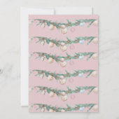 海&グリーティングダスティピンクボウアーチフォト シーズンカード (裏面)