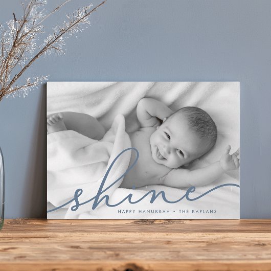 海 |シャインスクリプトHanukkah写真 シーズンカード