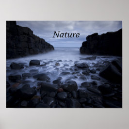 海・ショアライン・ポスターに沿った小石 ポスター