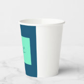 海&シーブループロフェッショナル書道の名前を追加 紙コップ (左)