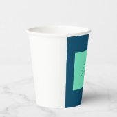 海&シーブループロフェッショナル書道の名前を追加 紙コップ (右)