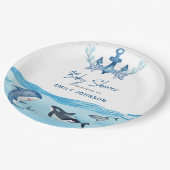 海&シーベビーシャワー ペーパープレート (アングル)