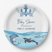 海&シーベビーシャワー ペーパープレート (正面)