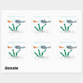 「海」シール ラウンドシール (シート)