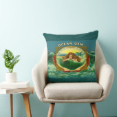 海·ジェム·マーメイド·シガー·ラベル·プリント クッション (椅子)