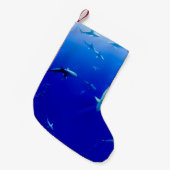 海 スモールクリスマスストッキング (正面 (吊り時))